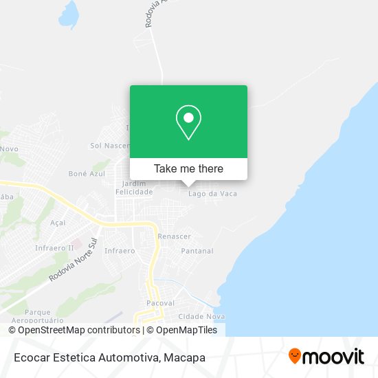 Ecocar Estetica Automotiva map