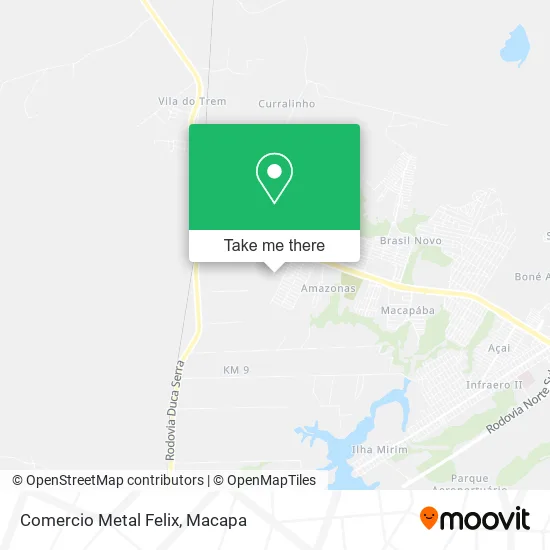 Comercio Metal Felix map