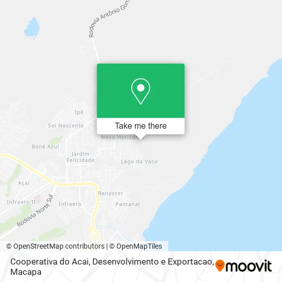 Cooperativa do Acai, Desenvolvimento e Exportacao map