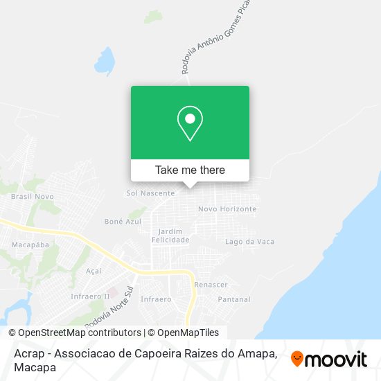 Mapa Acrap - Associacao de Capoeira Raizes do Amapa