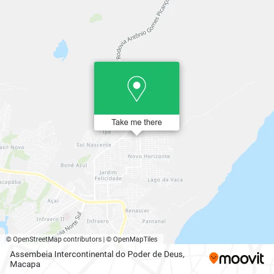 Assembeia Intercontinental do Poder de Deus map