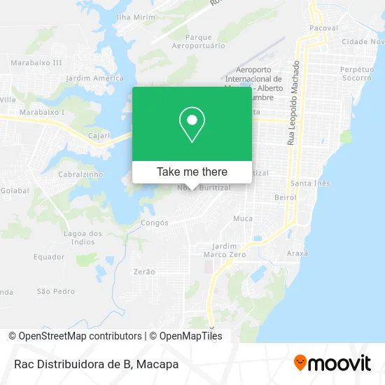 Rac Distribuidora de B map