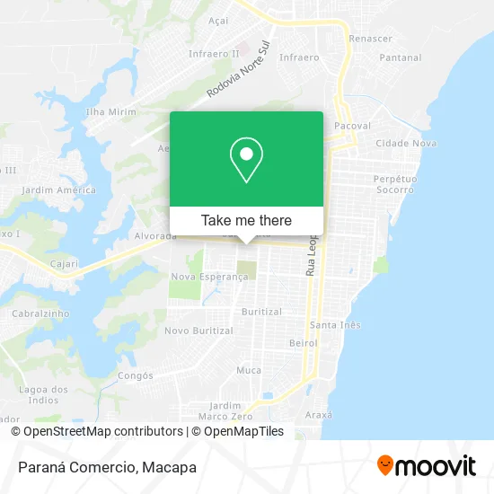 Paraná Comercio map