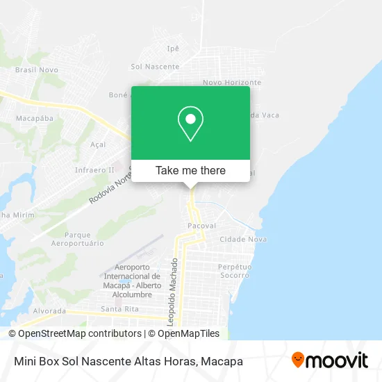 Mini Box Sol Nascente Altas Horas map