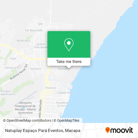 Natuplay Espaço Pará Eventos map