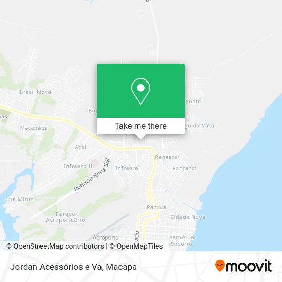 Jordan Acessórios e Va map