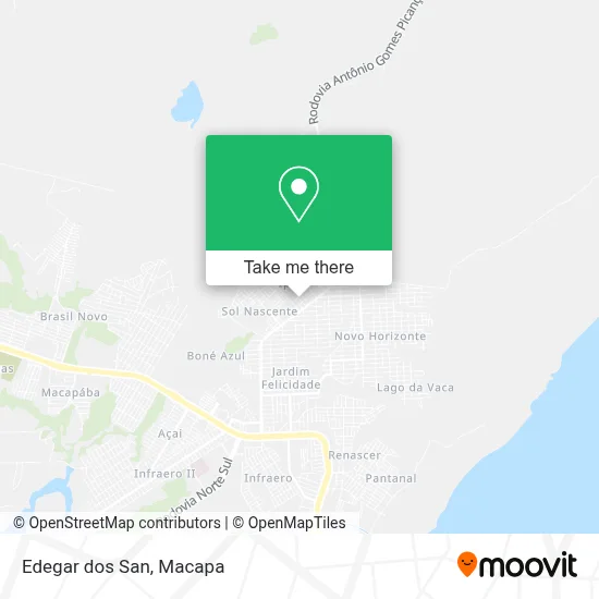 Edegar dos San map