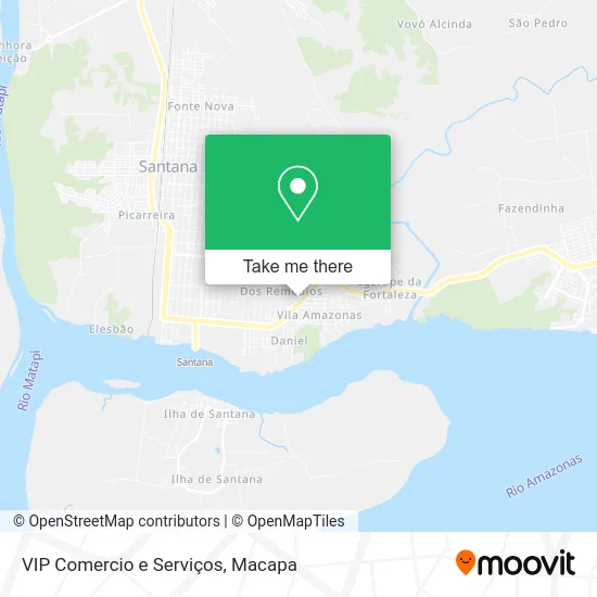 VIP Comercio e Serviços map