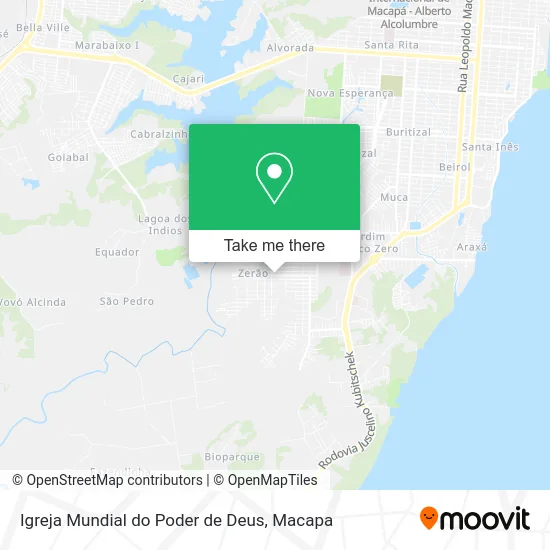 Igreja Mundial do Poder de Deus map