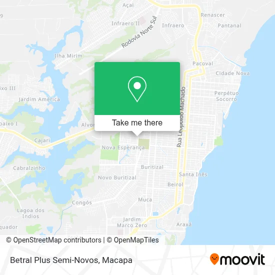 Betral Plus Semi-Novos map