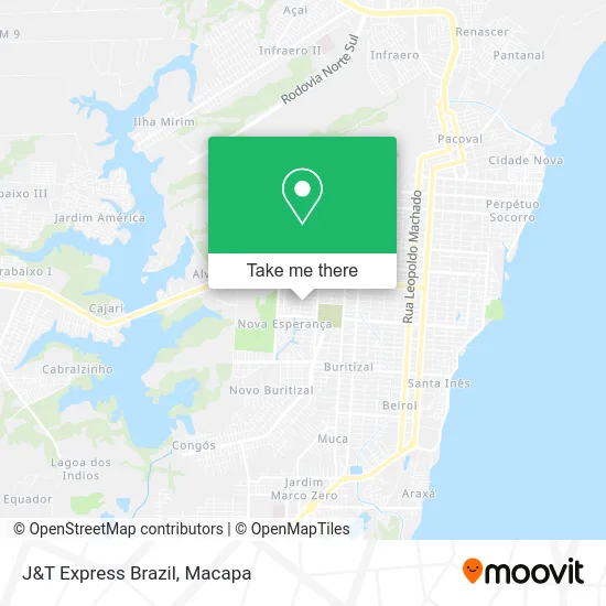 J&T Express Brazil map