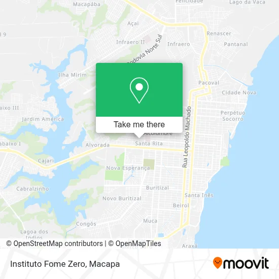 Instituto Fome Zero map