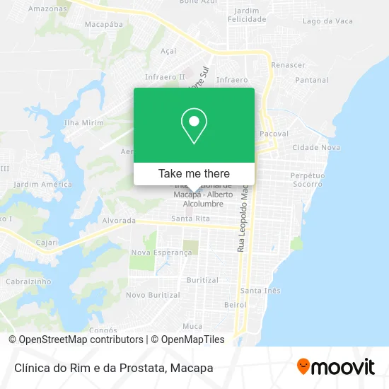 Clínica do Rim e da Prostata map