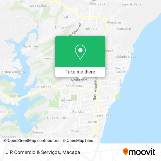 J R Comercio & Serviços map
