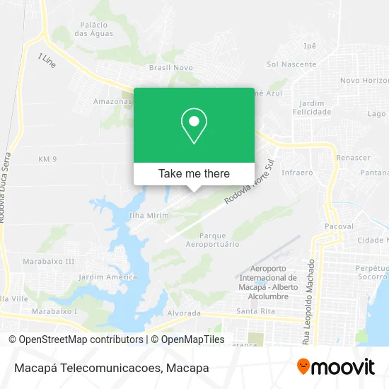 Macapá Telecomunicacoes map