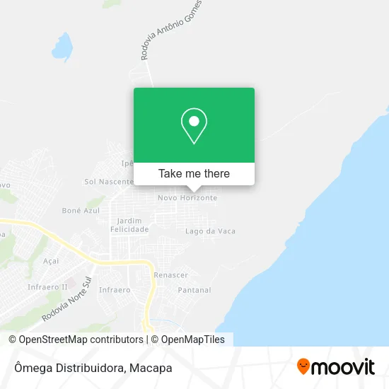 Ômega Distribuidora map