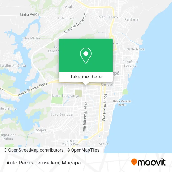 Auto Pecas Jerusalem map