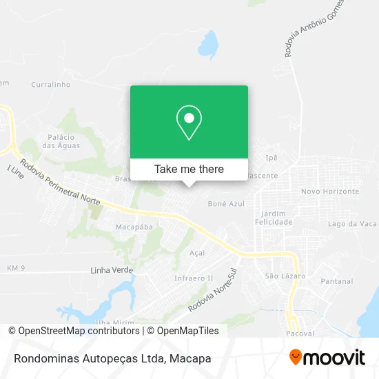 Rondominas Autopeças Ltda map