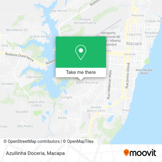 Azullinha Doceria map