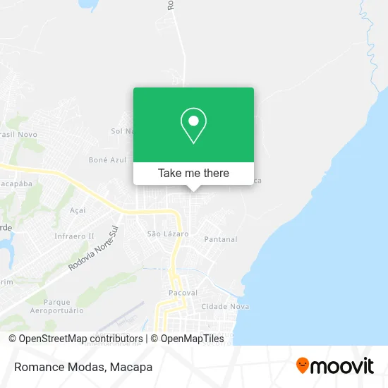 Romance Modas map