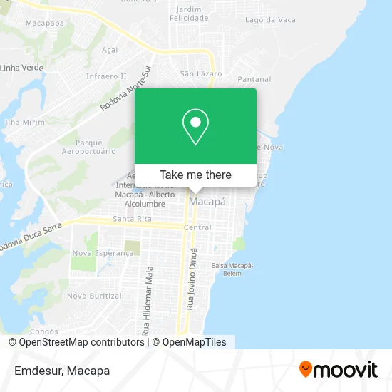 Emdesur map