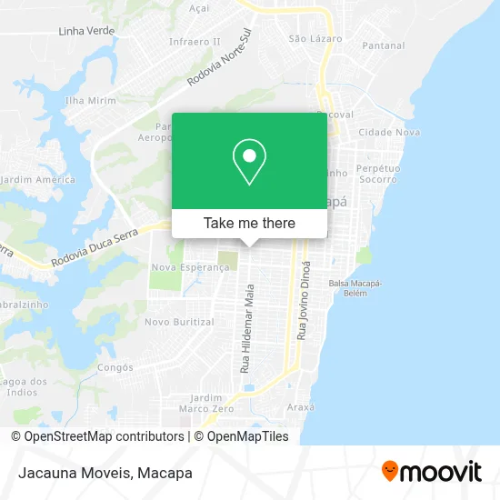 Jacauna Moveis map