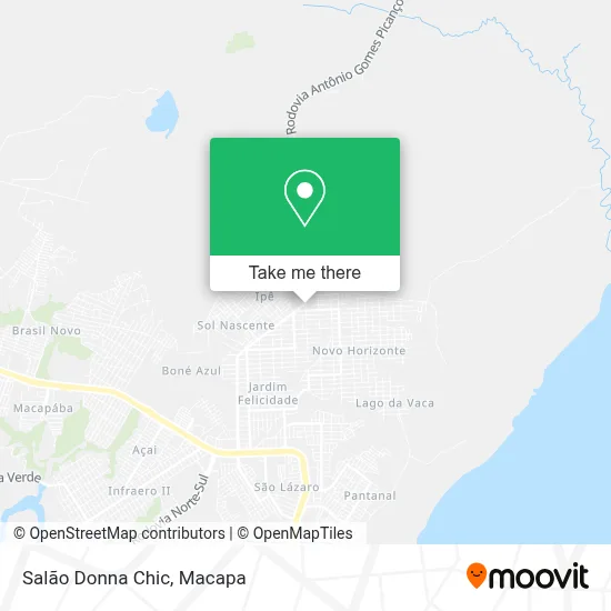 Salão Donna Chic map