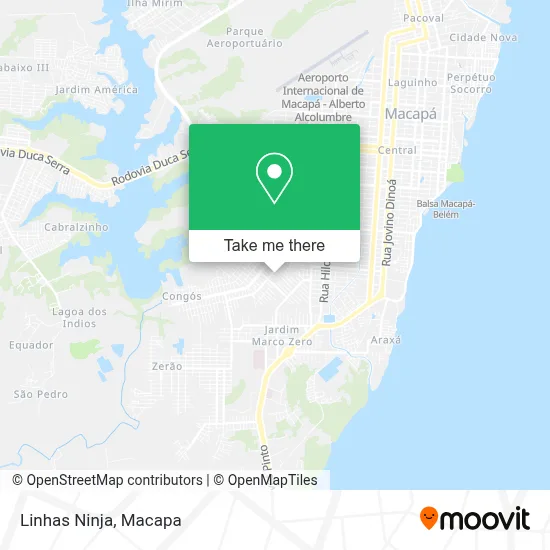 Linhas Ninja map