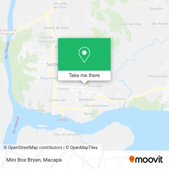 Mini Box Bryan map
