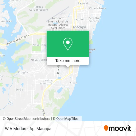 W.A Modas - Ap map