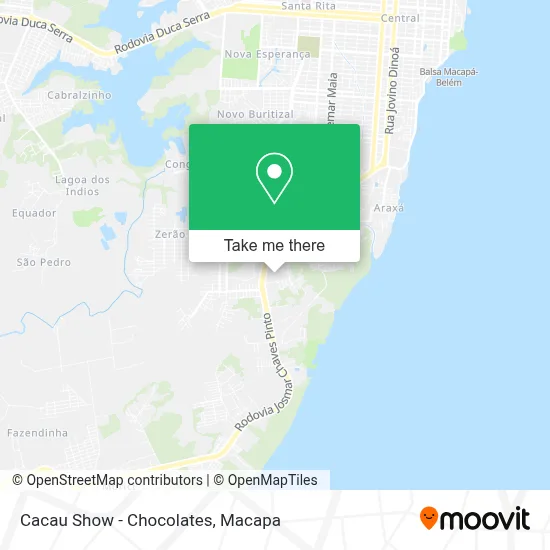 Cacau Show - Chocolates map