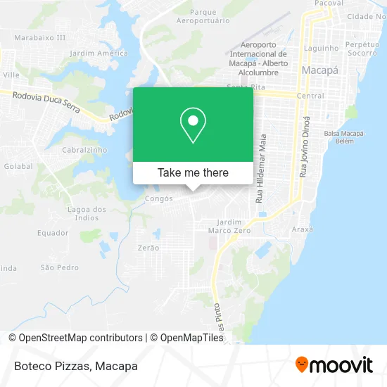 Boteco Pizzas map