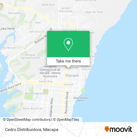 Cedro Distribuidora map