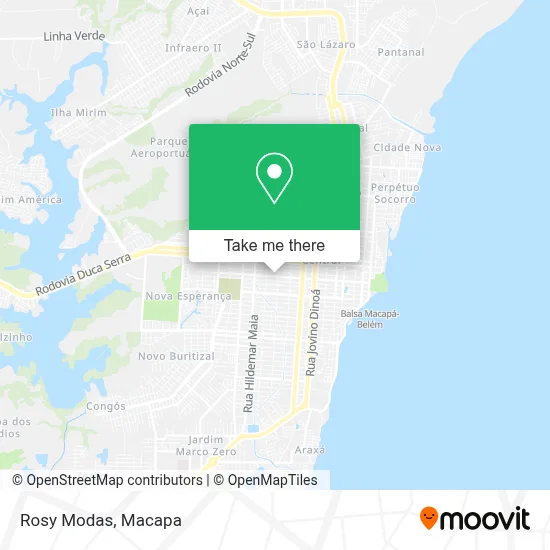 Rosy Modas map