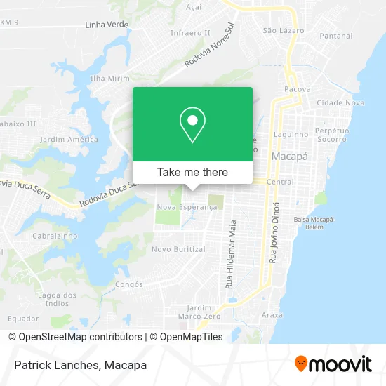 Patrick Lanches map