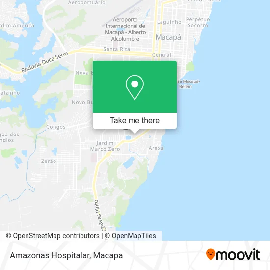 Amazonas Hospitalar map
