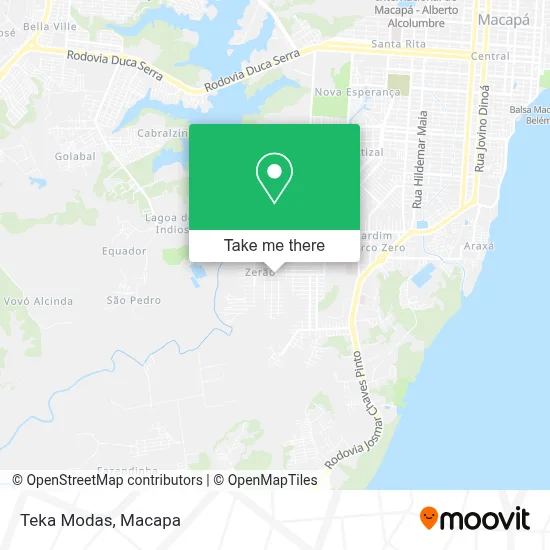 Teka Modas map