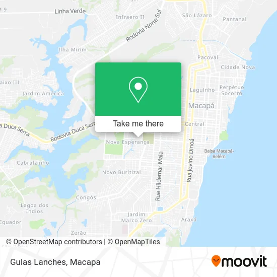 Gulas Lanches map