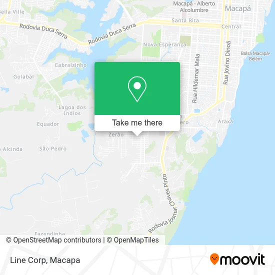 Line Corp map