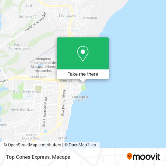 Top Cones Express map