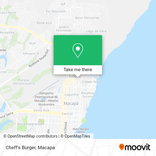 Cheff's Burger map