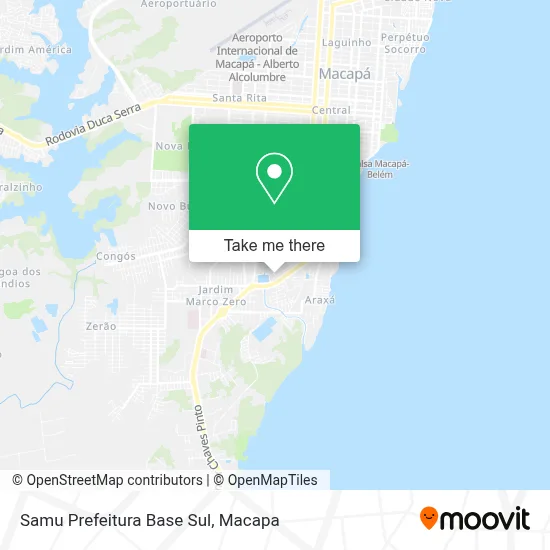 Samu Prefeitura Base Sul map