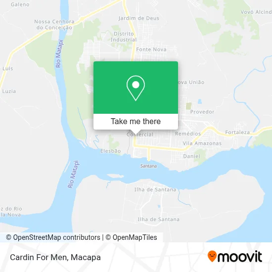 Cardin For Men map