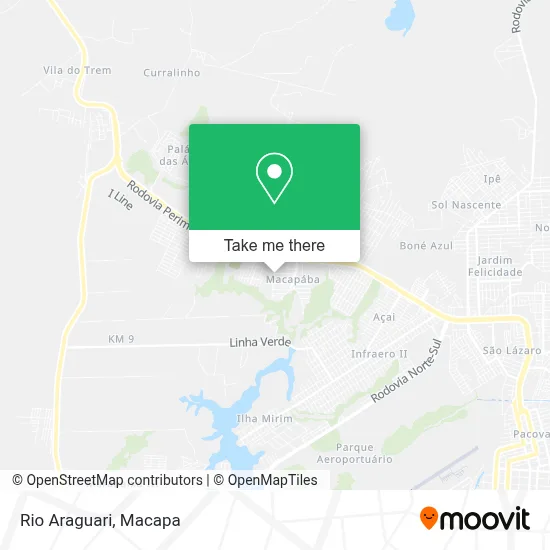 Rio Araguari map