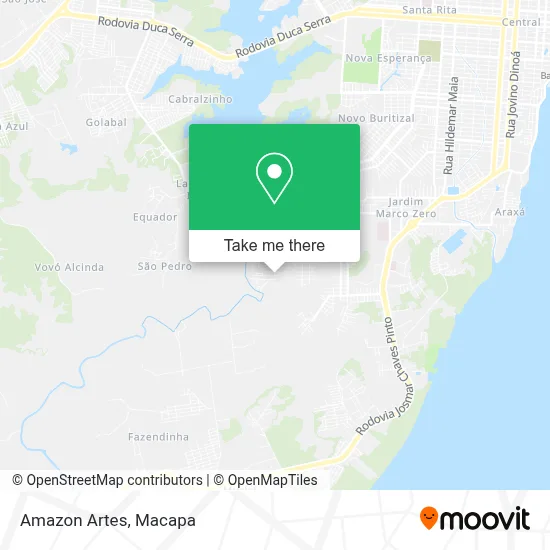 Amazon Artes map