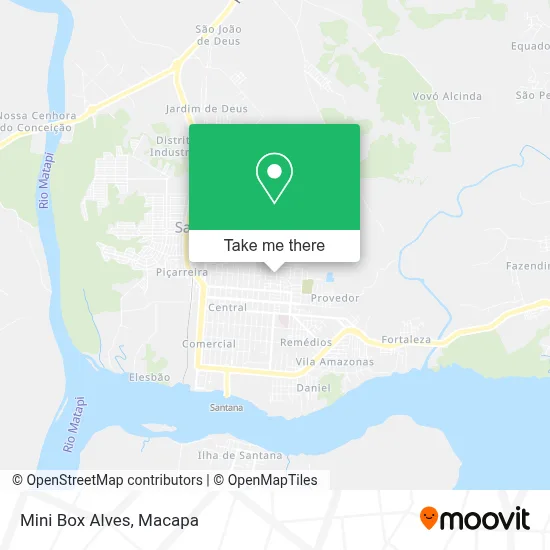 Mini Box Alves map