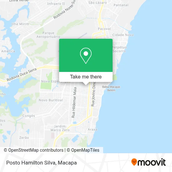 Posto Hamilton Silva map