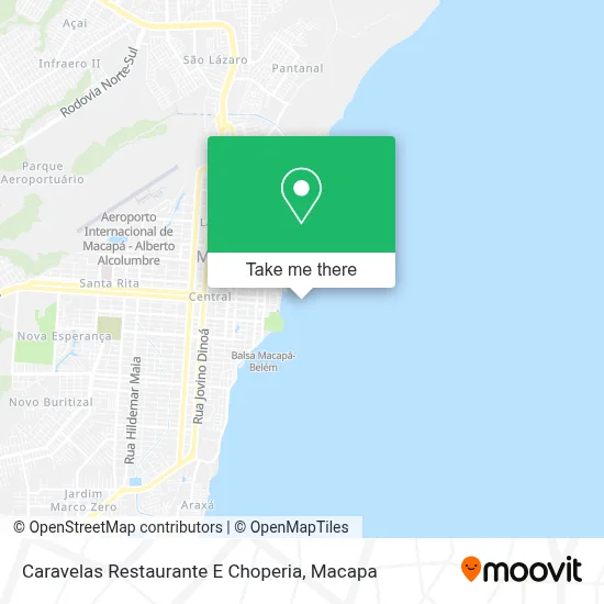 Caravelas Restaurante E Choperia map