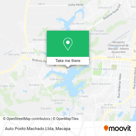 Auto Posto Machado Ltda map