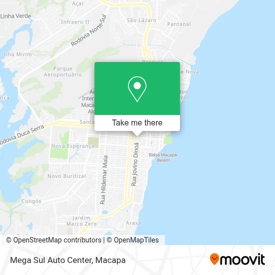 Mega Sul Auto Center map